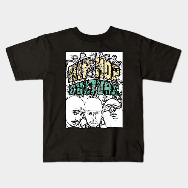 Hip hop culture | Illustration Kids T-Shirt by Degiab